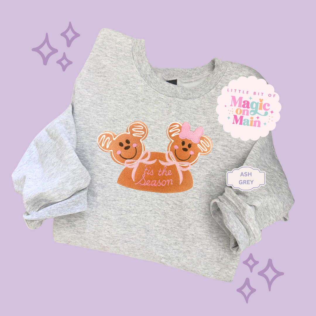 EMBROIDERED MICKEY & MINNIE GINGERBREAD HAT - EXCLUSIVE TO MoM - ADULT SWEATSHIRT