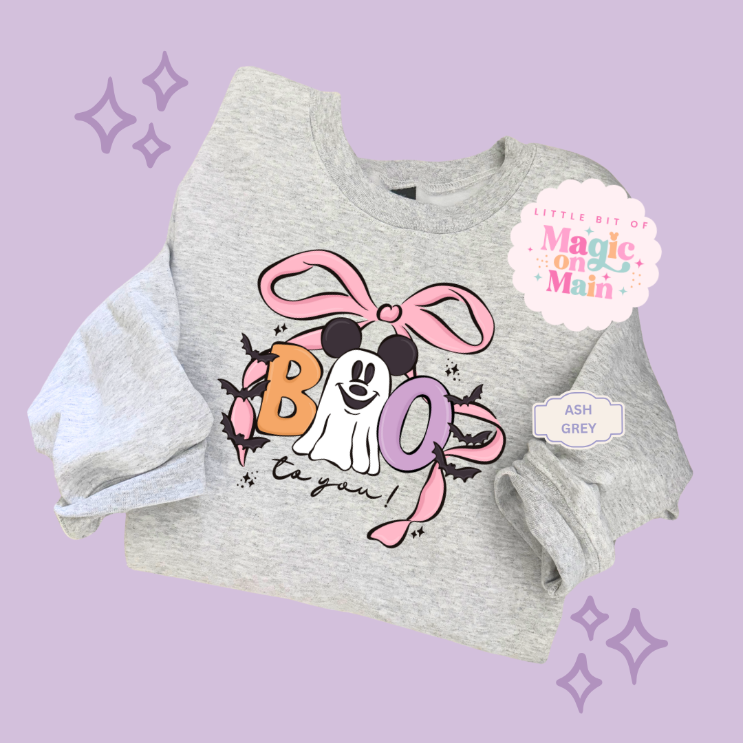 PRINTED BOO TO YOU - ADULT SWEATSHIRT