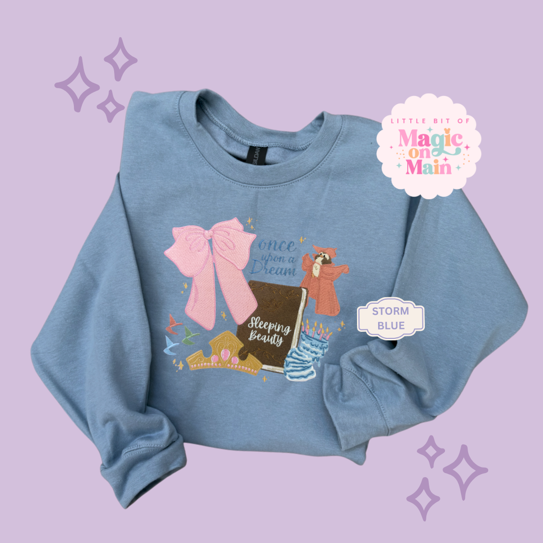 EMBROIDERED ONCE UPON A DREAM - EXCLUSIVE TO MoM - ADULT SWEATSHIRT 10048