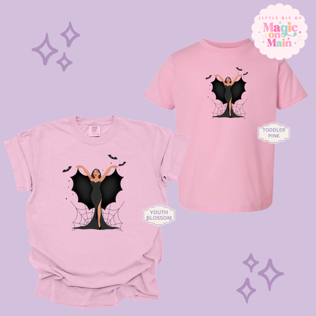 PRINTED SPOOKY POCAHONTAS - YOUTH/TODDLER