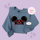 PRINTED HOLIDAY HAT- EXCLUSIVE TO MoM - ADULT SWEATSHIRT