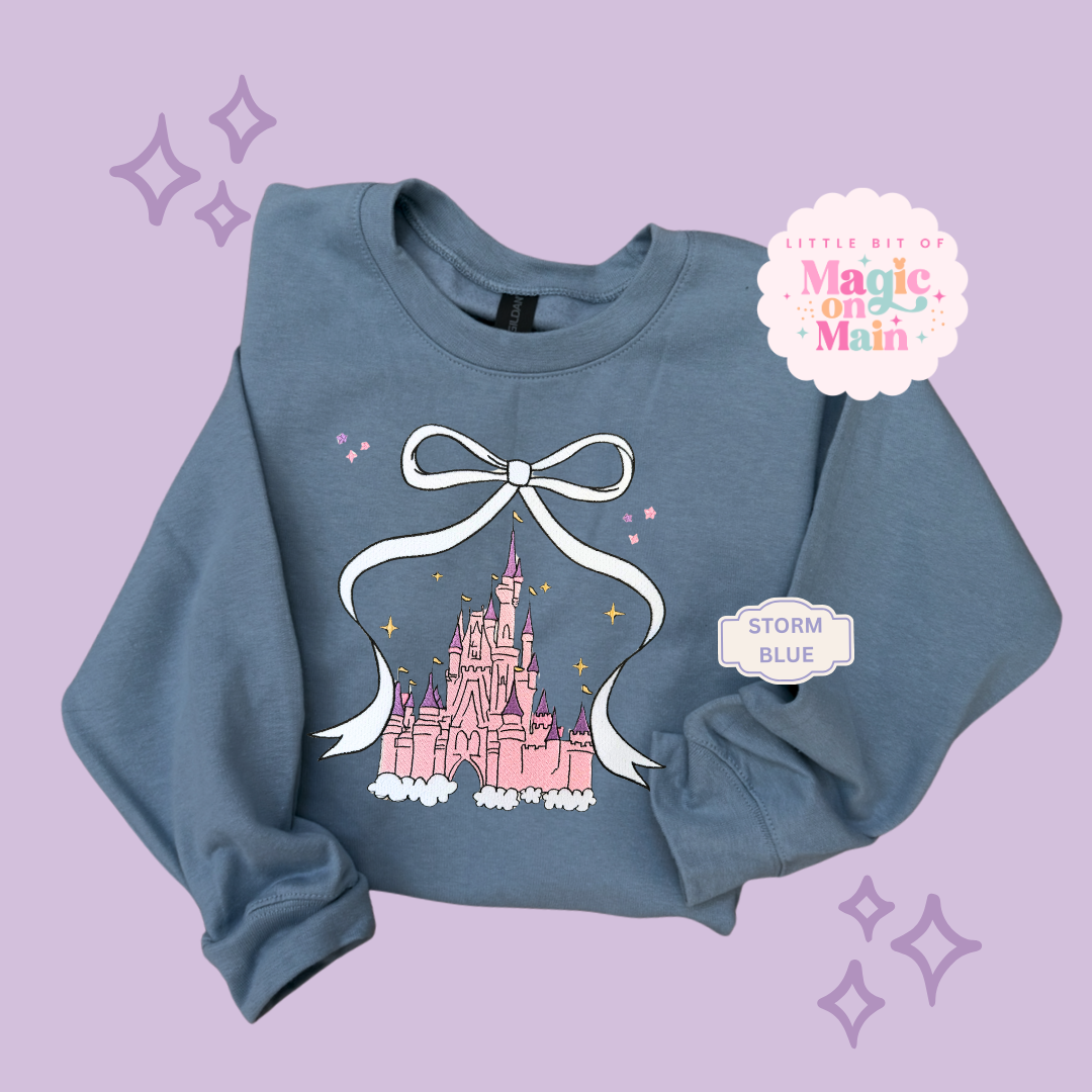 EMBROIDERED CASTLE - ADULT SWEATSHIRT