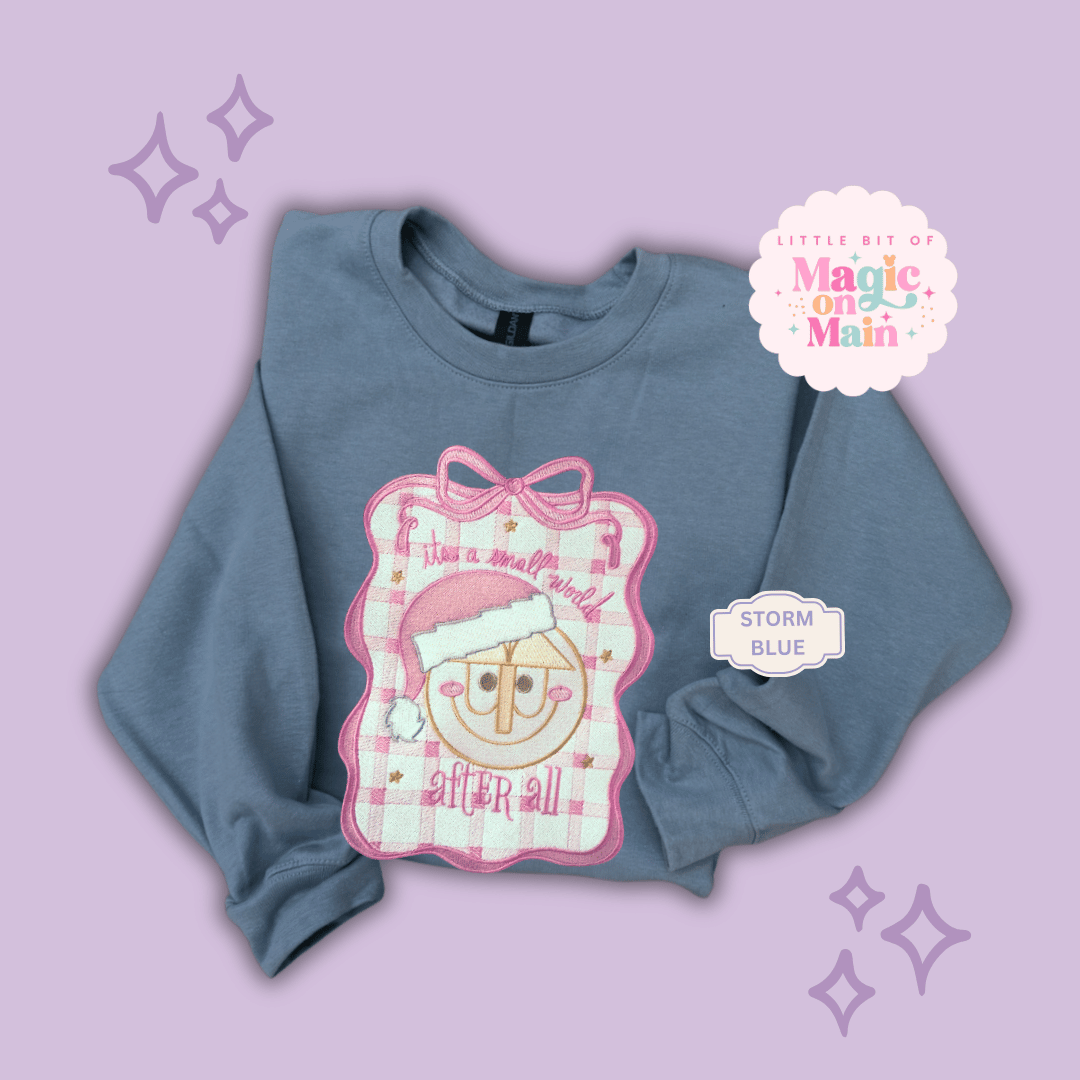 EMBROIDERED SML WORLD COQUETTE - EXCLUSIVE TO MoM - ADULT SWEATSHIRT