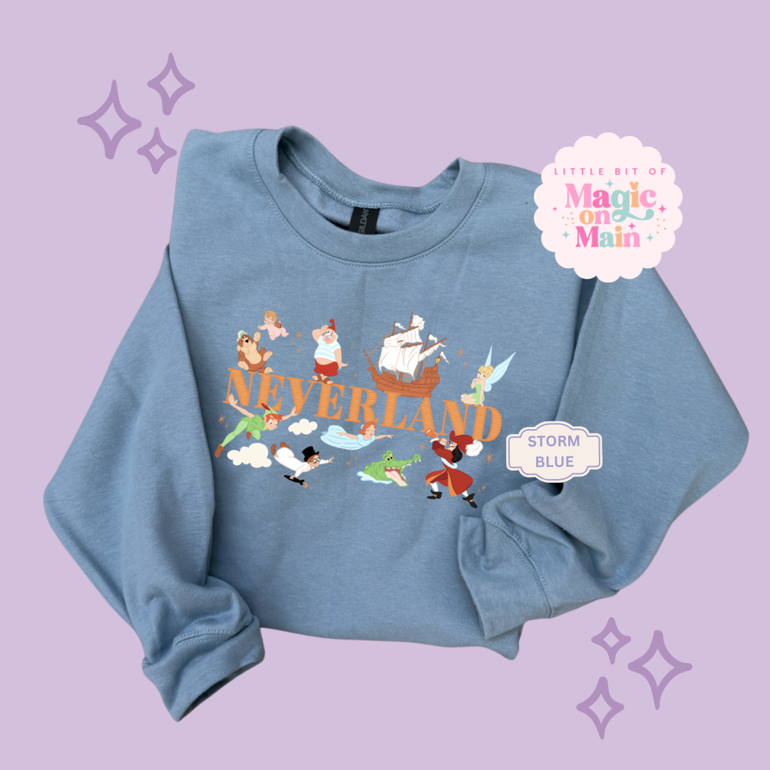 PRINTED NEVERLAND  - EXCLUSIVE TO MoM - ADULT SWEATSHIRT 10049