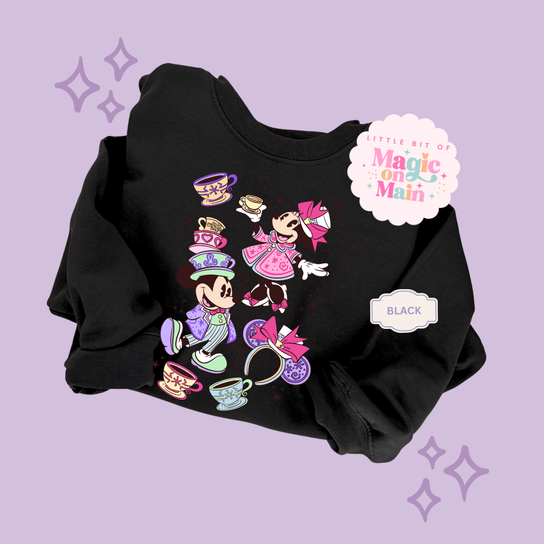 PRINTED MINNIES WONDERLAND - ADULT SWEATSHIRT