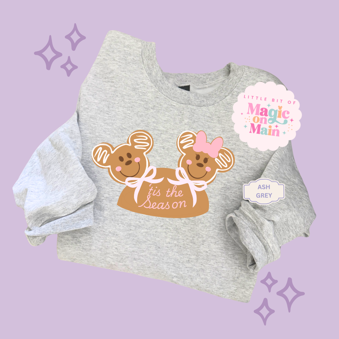 PRINTED MICKEY & MINNIE GINGERBREAD HAT - EXCLUSIVE TO MoM - ADULT SWEATSHIRT