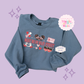 EMBROIDERED MEET ME ON MAIN STREET - EXCLUSIVE DESIGN TO MoM - ADULT SWEATSHIRT 10063