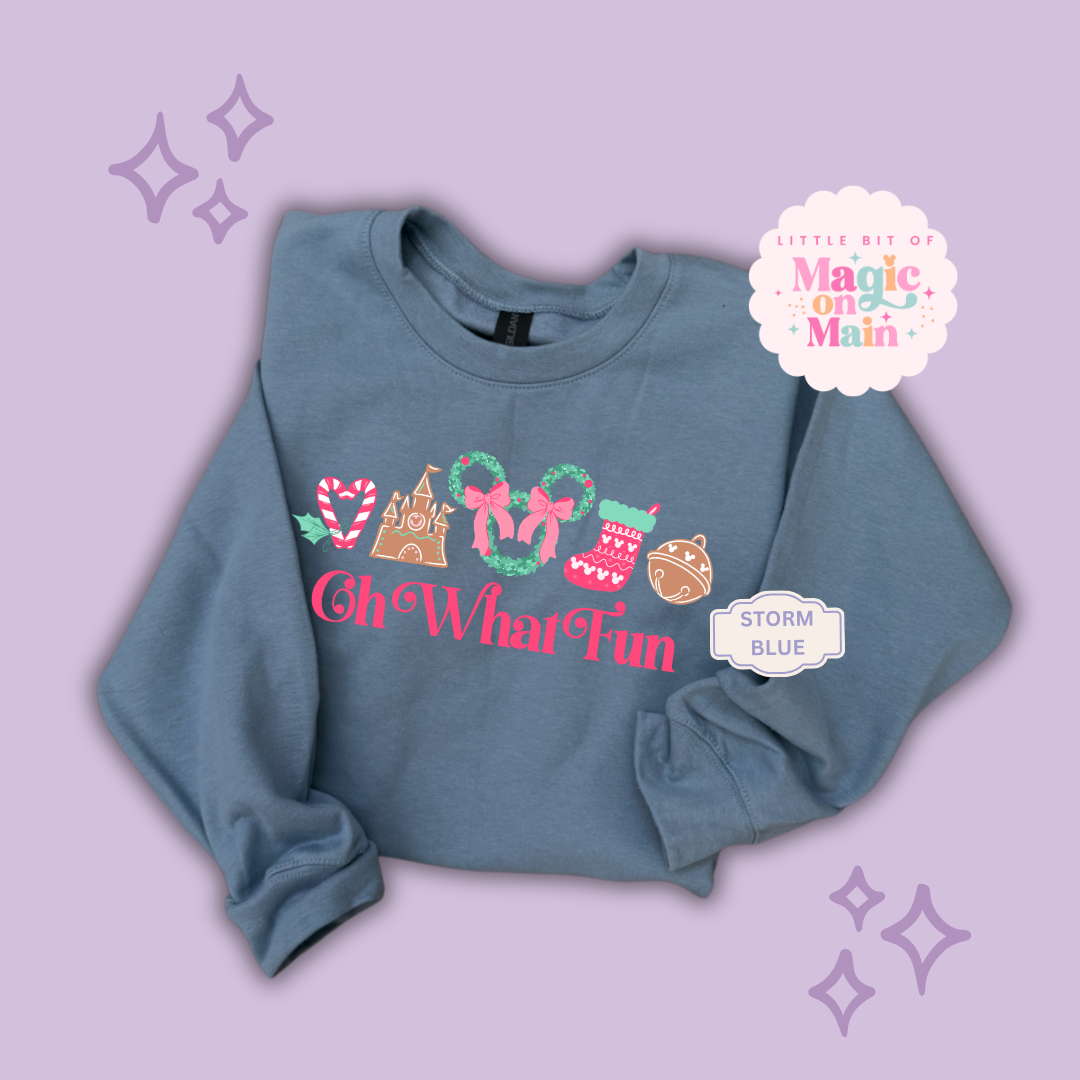 PRINTED OH WHAT FUN - EXCLUSIVE TO MoM - ADULT SWEATSHIRT