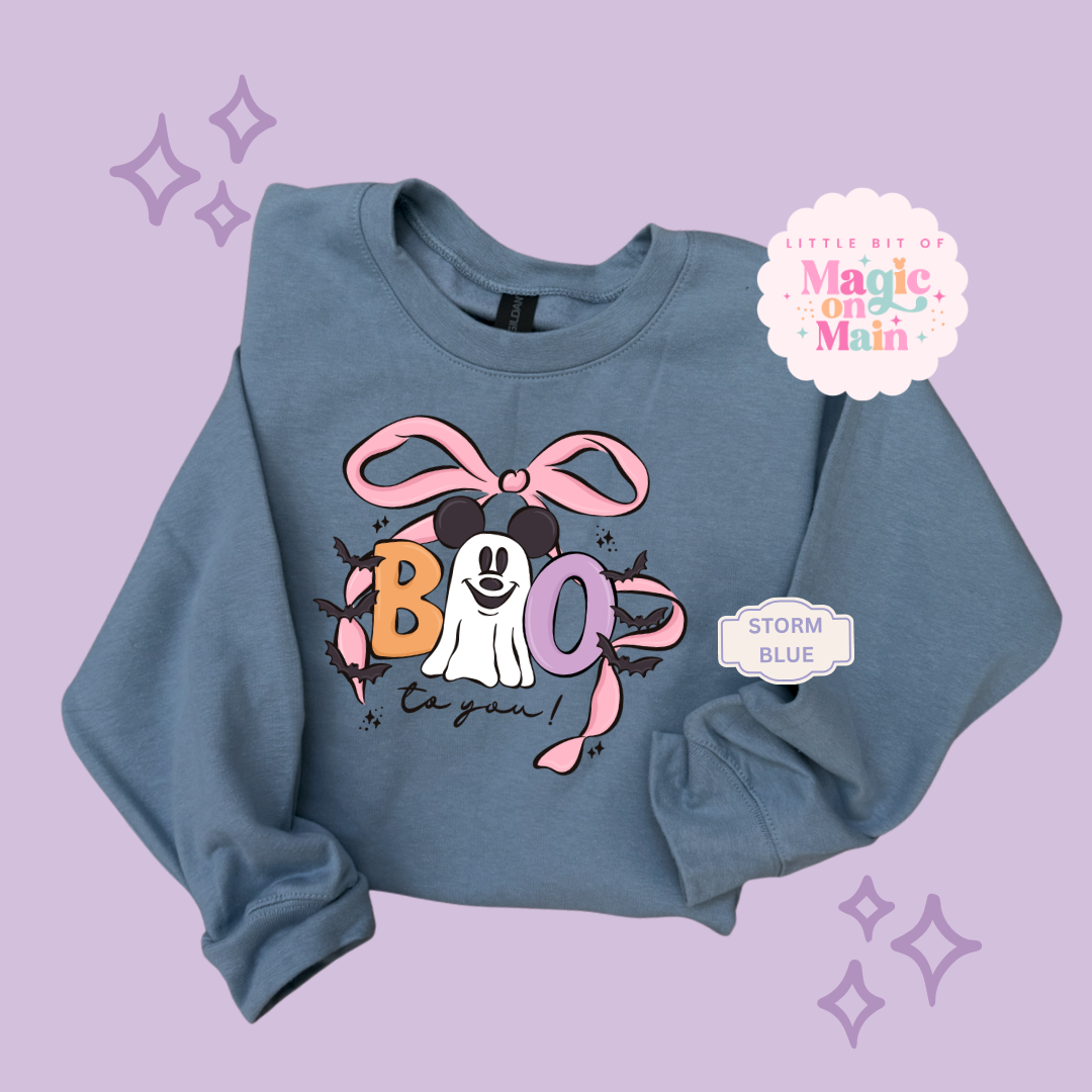 PRINTED BOO - EXCLUSIVE TO MoM - ADULT SWEATSHIRT 10061