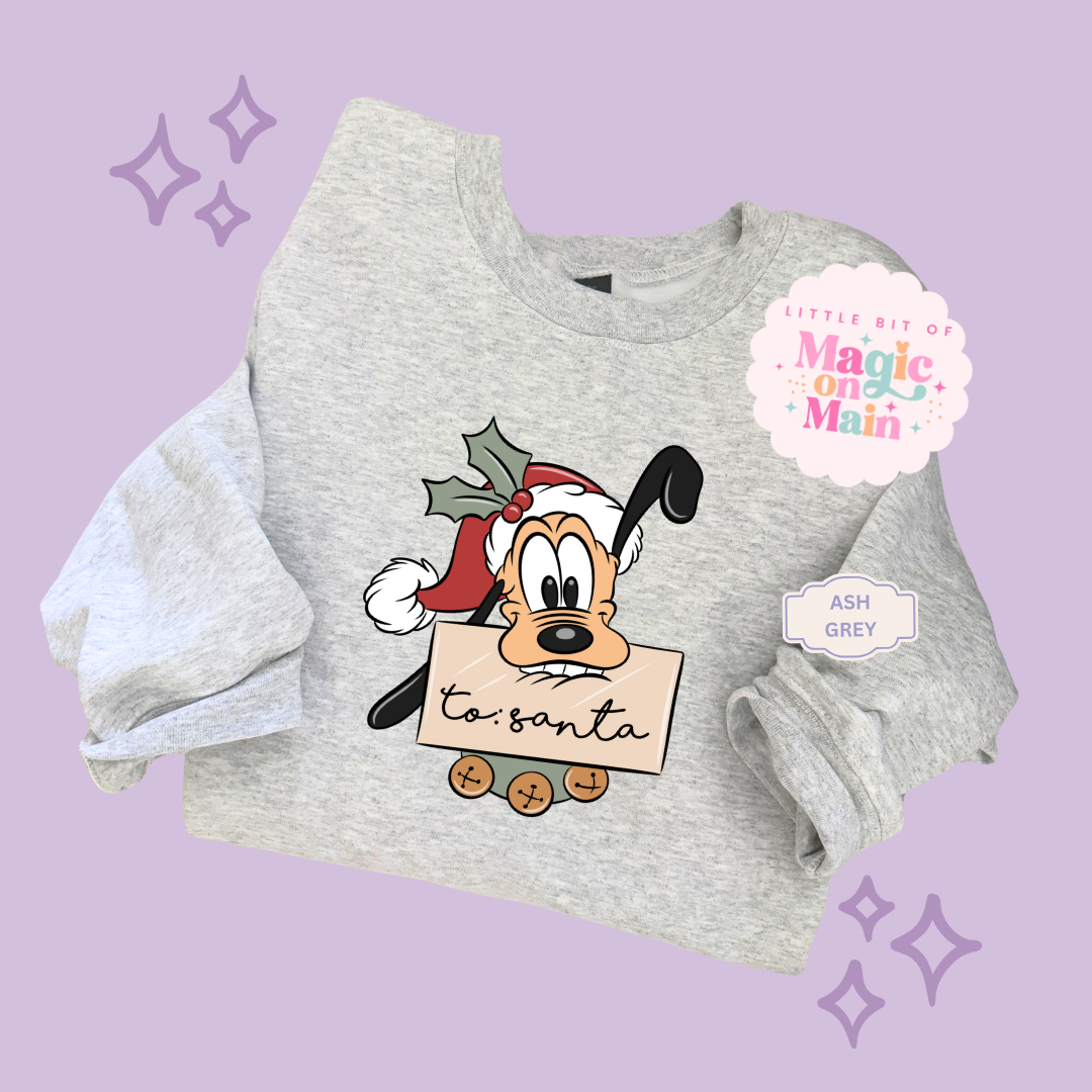 PRINTED PLUTO CHRISTMAS - ADULT SWEATSHIRT