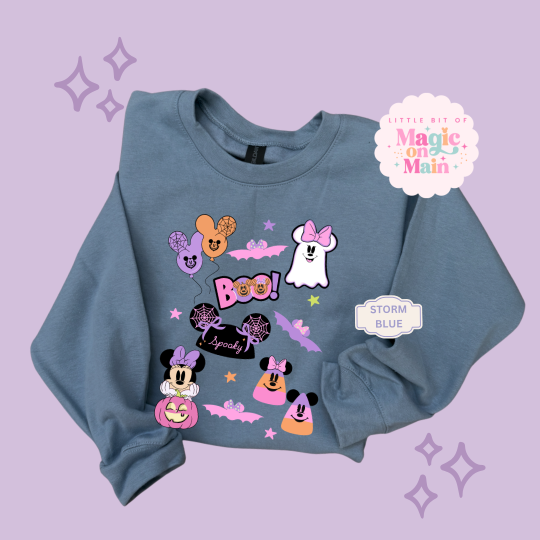PRINTED GHOULY HALLOWEEN - EXCLUSIVE TO MoM - ADULT SWEATSHIRT 10059