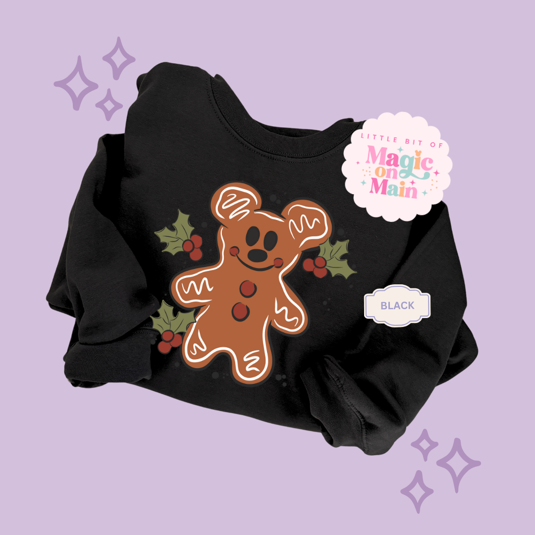 PRINTED GINGERBREAD - ADULT SWEATSHIRT