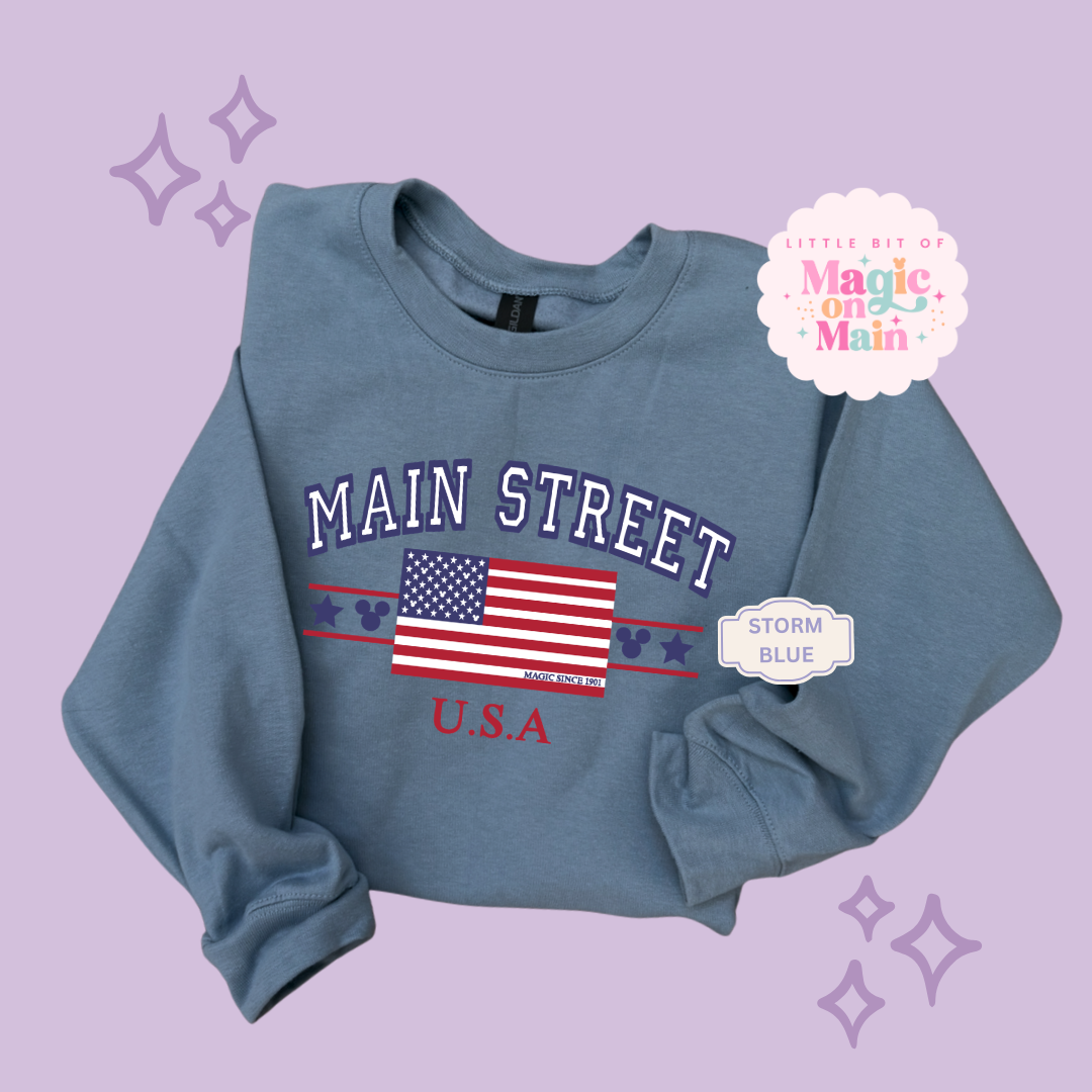 PRINTED MAIN STREET USA - EXCLUSIVE TO MoM - ADULT SWEATSHIRT 10063