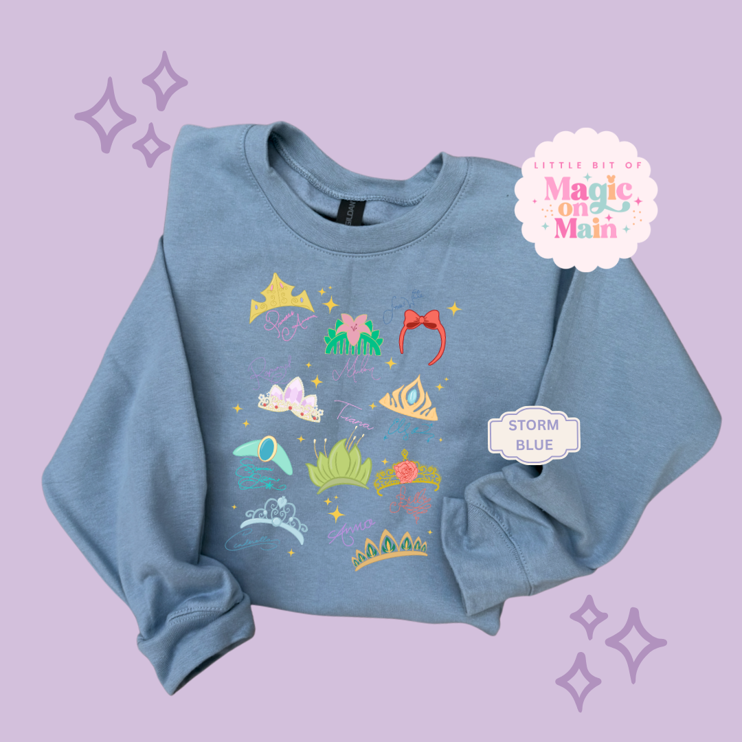 PRINTED CROWNS - ADULT SWEATSHIRT 10045