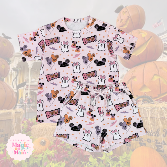 PREORDER ONLY - ANTICIPATED SHIP DATE JULY 15TH - 31ST- GHOULY HALLOWEEN HEAVYWEIGHT COTTON WAFFLE KNIT LOUNGEWEAR 10059