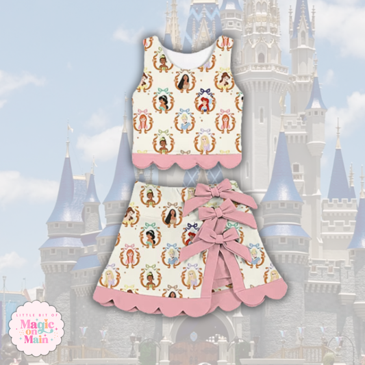 PREORDER PRINCESS - TWO PIECE SCALLOPED DRESS - EXCLUSIVE TO MoM - ANTICIPATED SHIP DATE LATE AUGUST/EARY SEPTEMBER