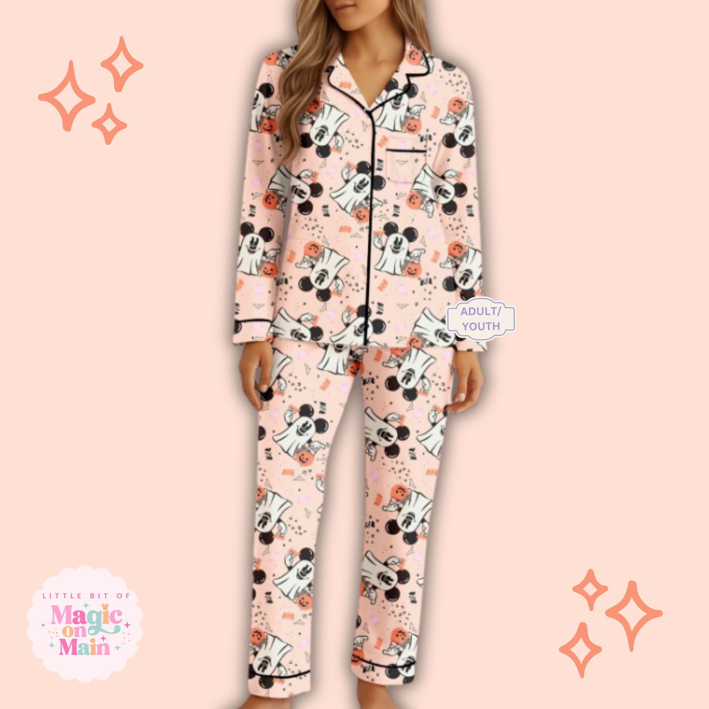 PREORDER ONLY - HALLOWEEN MOUSE BAMBOO LOUNGEWEAR - ANTICIPATED SHIP DATE MID SEPTEMBER