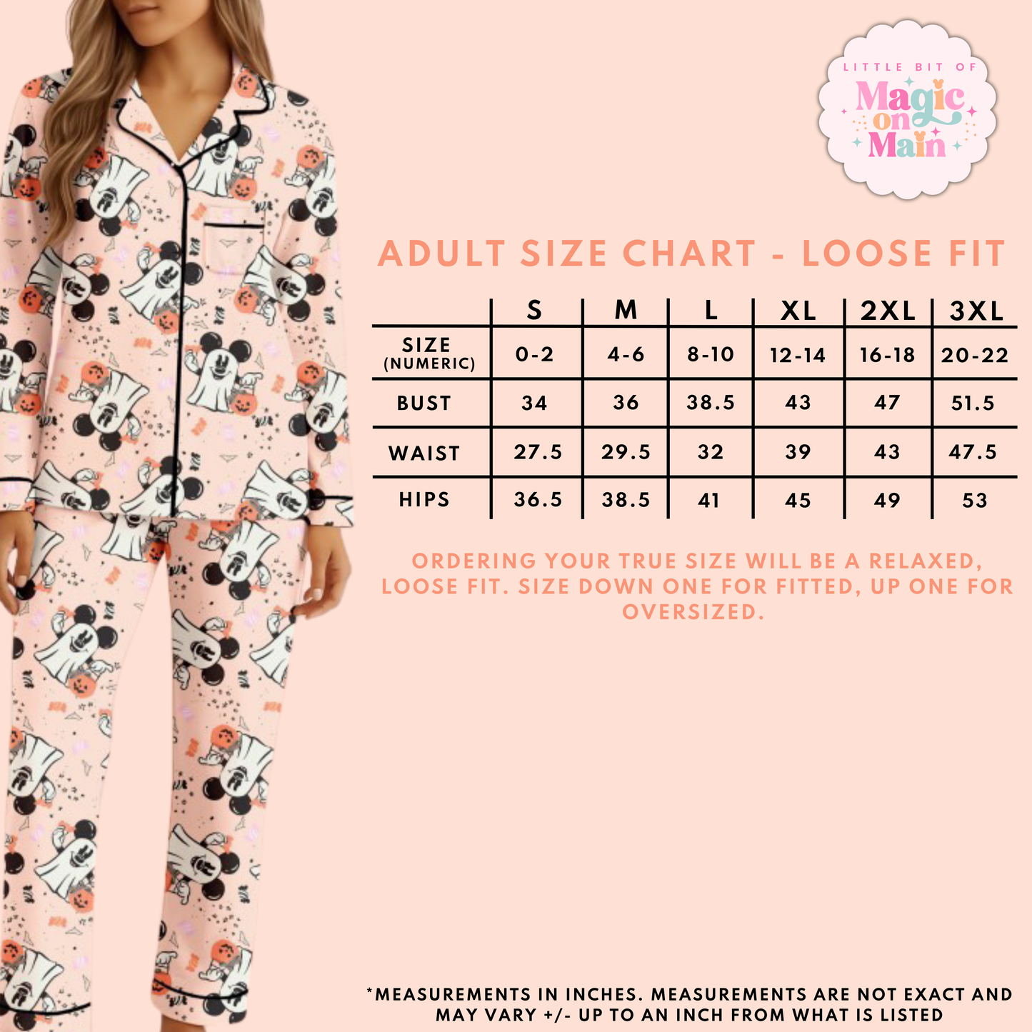 PREORDER ONLY - HALLOWEEN MOUSE BAMBOO LOUNGEWEAR - ANTICIPATED SHIP DATE MID SEPTEMBER