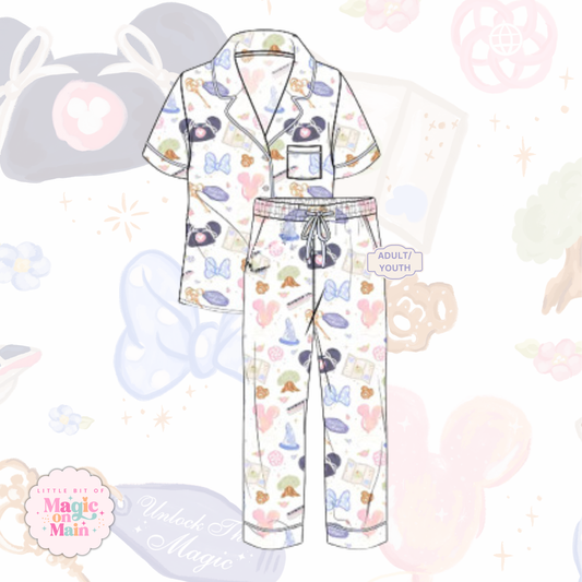 PREORDER ONLY - WDW GIRLIE LOUNGEWEAR - ANTICIPATED SHIP DATE EARY SEPTEMBER