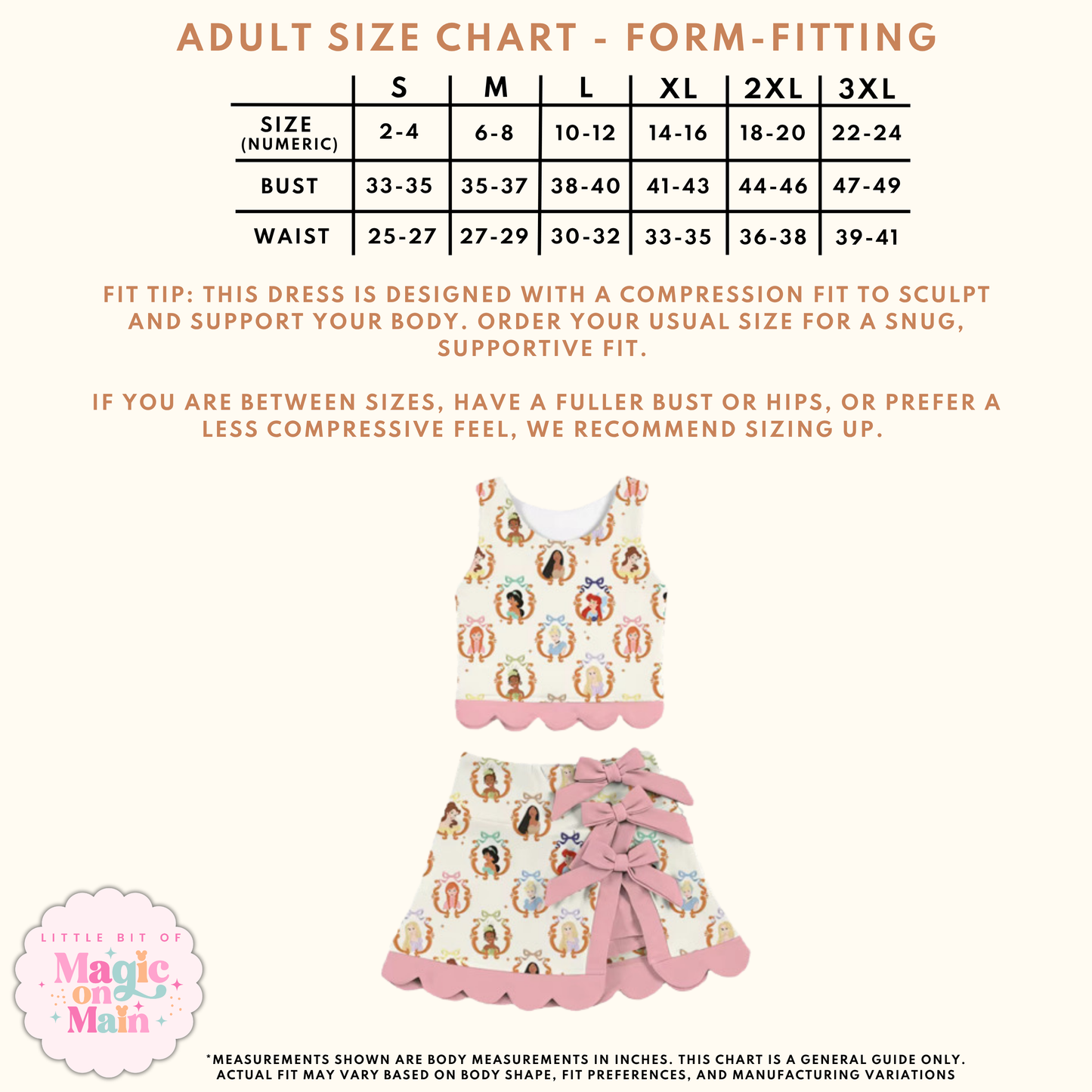 PREORDER PRINCESS - TWO PIECE SCALLOPED DRESS - EXCLUSIVE TO MoM - ANTICIPATED SHIP DATE LATE AUGUST/EARY SEPTEMBER