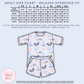 PREORDER ONLY - BLUE MAGICAL COTTON WAFFLE KNIT LOUNGEWEAR - EXCLUSIVE TO MoM -  ANTICIPATED SHIP DATE LATE AUGUST/ EARLY SEPTEMBER