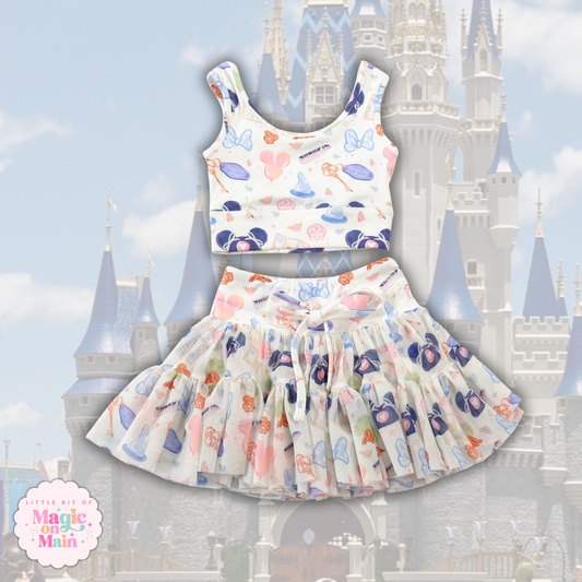 PREORDER WDW GIRLIE- TWO PIECE RUFFLE DRESS - EXCLUSIVE TO MoM - ANTICIPATED SHIP DATE LATE AUGUST