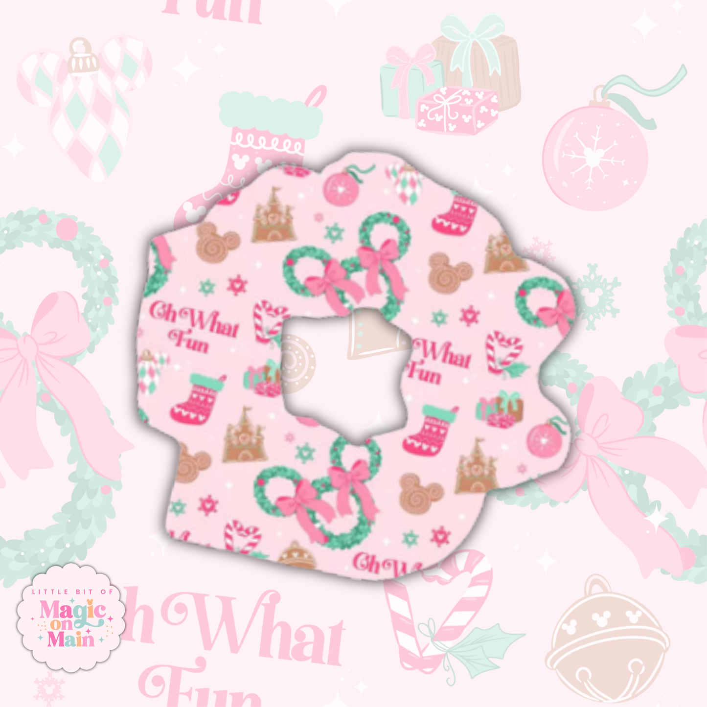 PREORDER - OH WHAT FUN SCRUNCHIE - EXCLUSIVE TO MoM - ANTICIPATED SHIP DATE MID SEPT