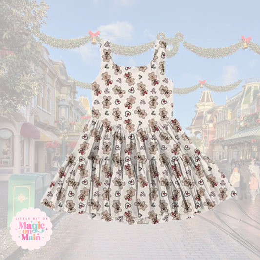 PREORDER MAIN STREET GINGERBREAD - RUFFLE MESH DRESS - EXCLUSIVE TO MoM - ANTICIPATED SHIP DATE OCTOBER