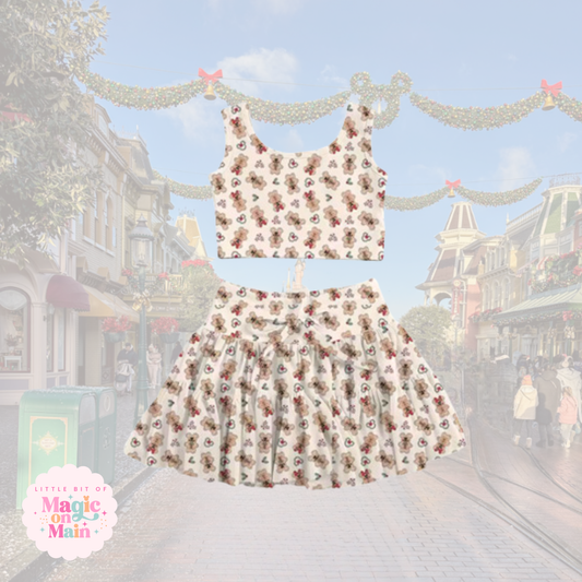 PREORDER MAIN STREET GINGERBREAD - TWO PIECE RUFFLE DRESS - EXCLUSIVE TO MoM - ANTICIPATED SHIP DATE OCTOBER