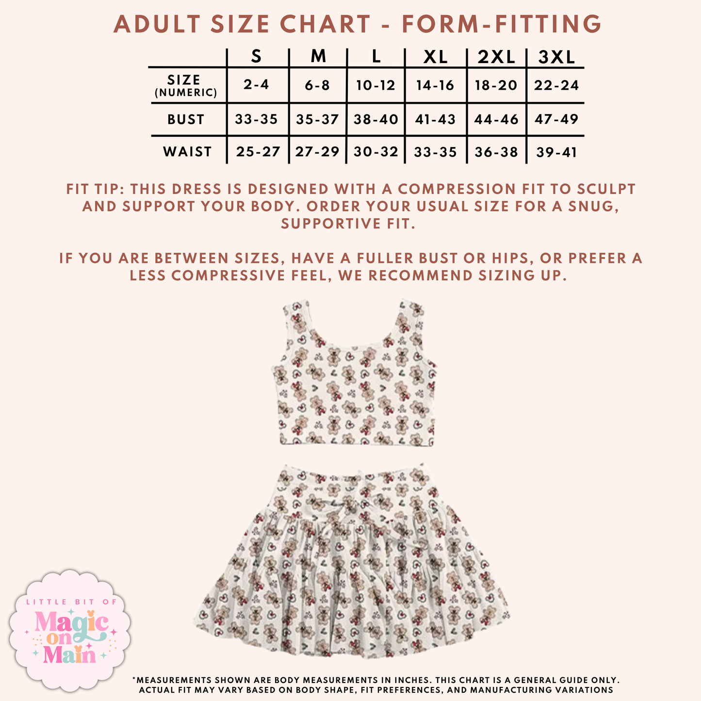 PREORDER MAIN STREET GINGERBREAD - TWO PIECE RUFFLE DRESS - EXCLUSIVE TO MoM - ANTICIPATED SHIP DATE OCTOBER