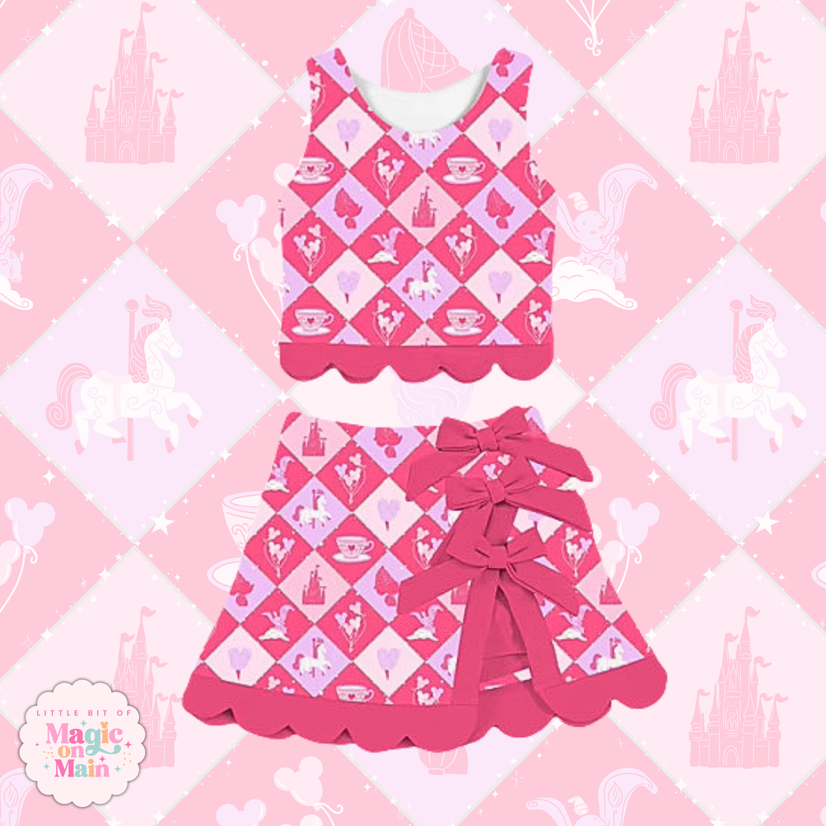 PREORDER - FANTASYLND - TWO PIECE SCALLOPED DRESS - EXCLUSIVE TO MoM - ANTICIPATED SHIP DATE MID OCTOBER