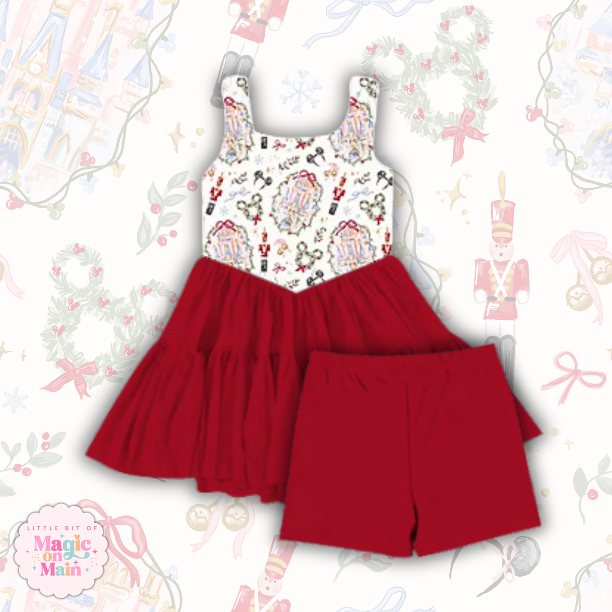 PREORDER - NUTCRACKER - RUFFLE MESH DRESS - EXCLUSIVE TO MoM - ANTICIPATED SHIP DATE LATE OCTOBER / EARLY NOVEMBER