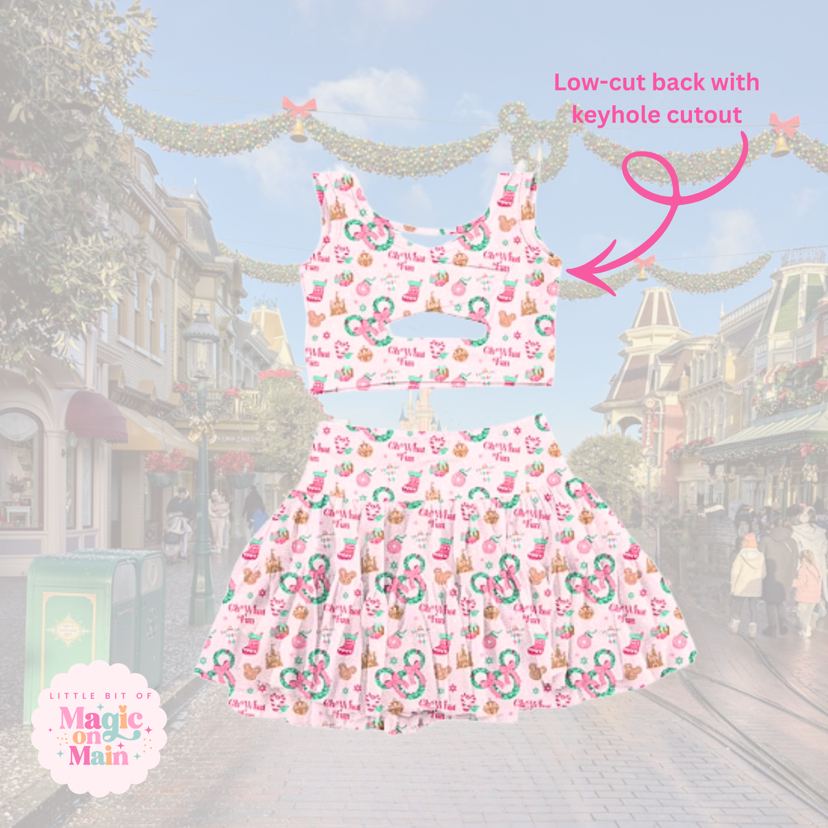 PREORDER OH WHAT FUN - TWO PIECE CROPPED RUFFLE DRESS - EXCLUSIVE TO MoM - ANTICIPATED SHIP DATE LATE OCTOBER / EARLY NOVEMBER