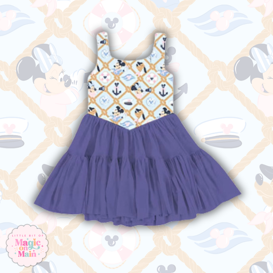 PREORDER - CRUISIN' RUFFLE MESH DRESS - EXCLUSIVE TO MoM - ANTICIPATED SHIP DATE EARLY/MID NOVEMBER