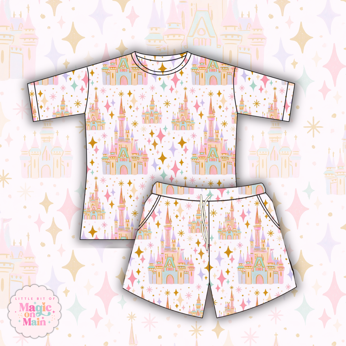 PREORDER ONLY - MEET ME AT THE CASTLE COTTON WAFFLE KNIT LOUNGEWEAR - ANTICIPATED SHIP DATE EARLY/MID NOVEMBER