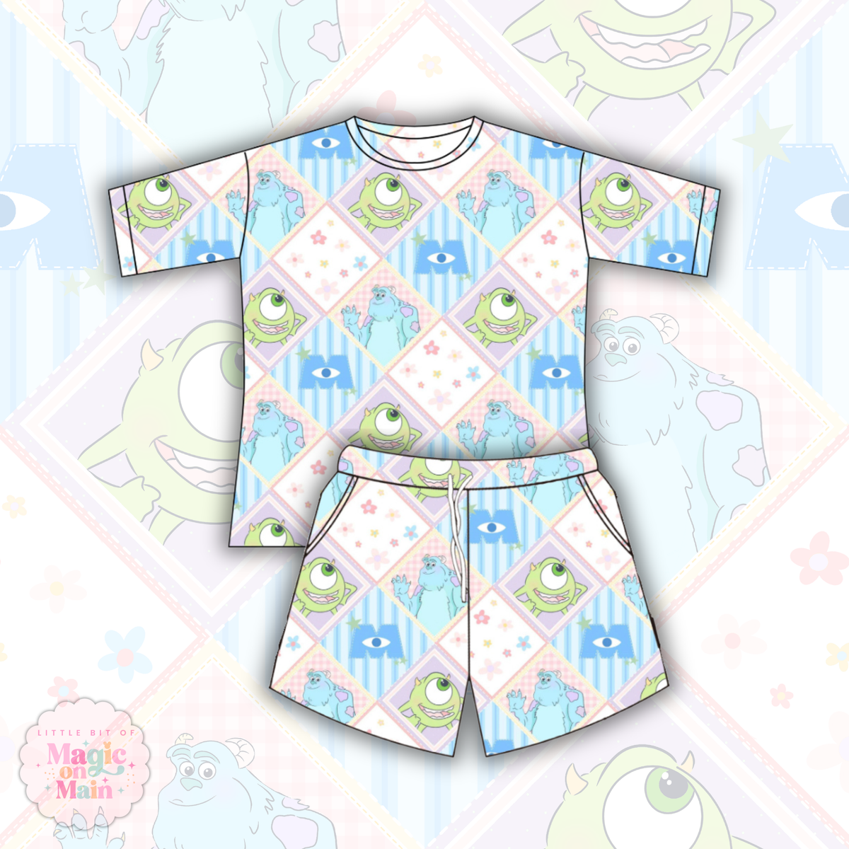 PREORDER ONLY - MONSTERS COTTON WAFFLE KNIT LOUNGEWEAR - EXCLUSIVE TO MoM - ANTICIPATED SHIP DATE MID/LATE NOVEMBER