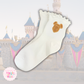 RTS EMBROIDERED MCKY WAFFLE RUFFLE SOCKS - WOMENS SIZE 5-9
