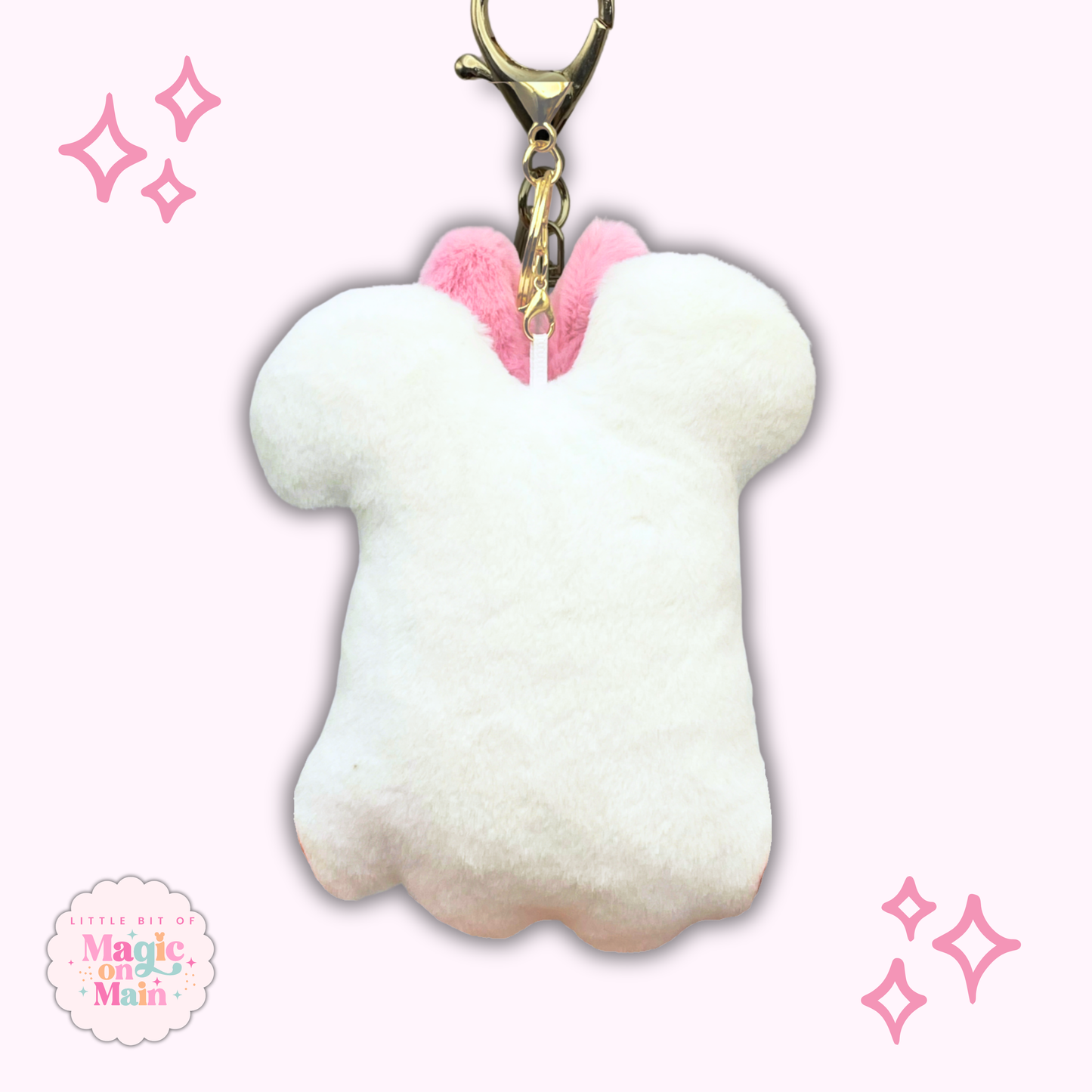 PINK GHOST PLUSH KEYCHAIN - EXCLUSIVE TO MoM 10051
