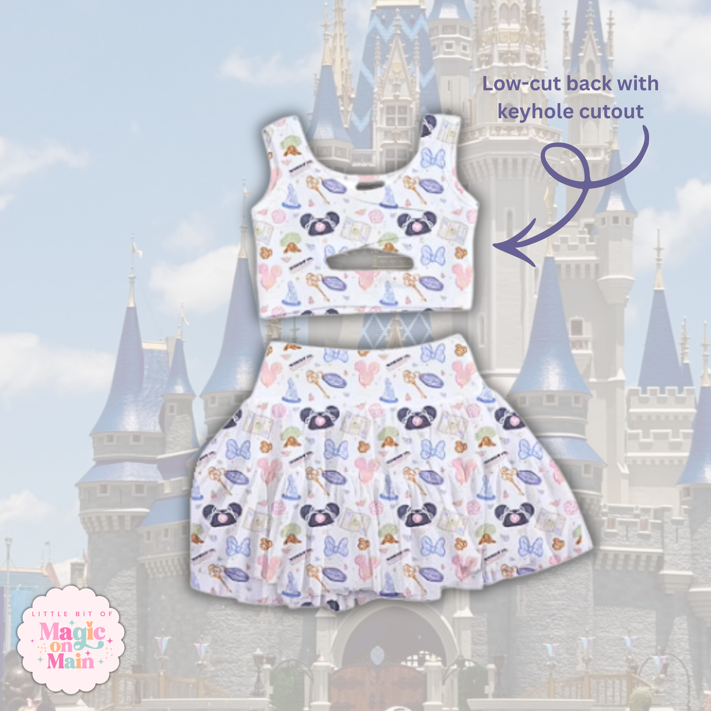 PREORDER WDW GIRLIE- TWO PIECE RUFFLE DRESS - EXCLUSIVE TO MoM - ANTICIPATED SHIP DATE LATE AUGUST