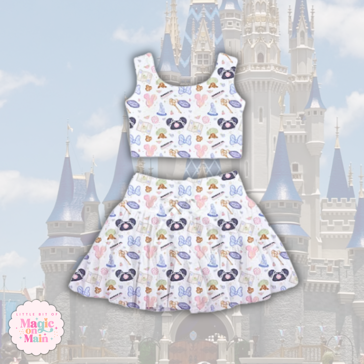 PREORDER WDW GIRLIE- TWO PIECE RUFFLE DRESS - EXCLUSIVE TO MoM - ANTICIPATED SHIP DATE LATE AUGUST