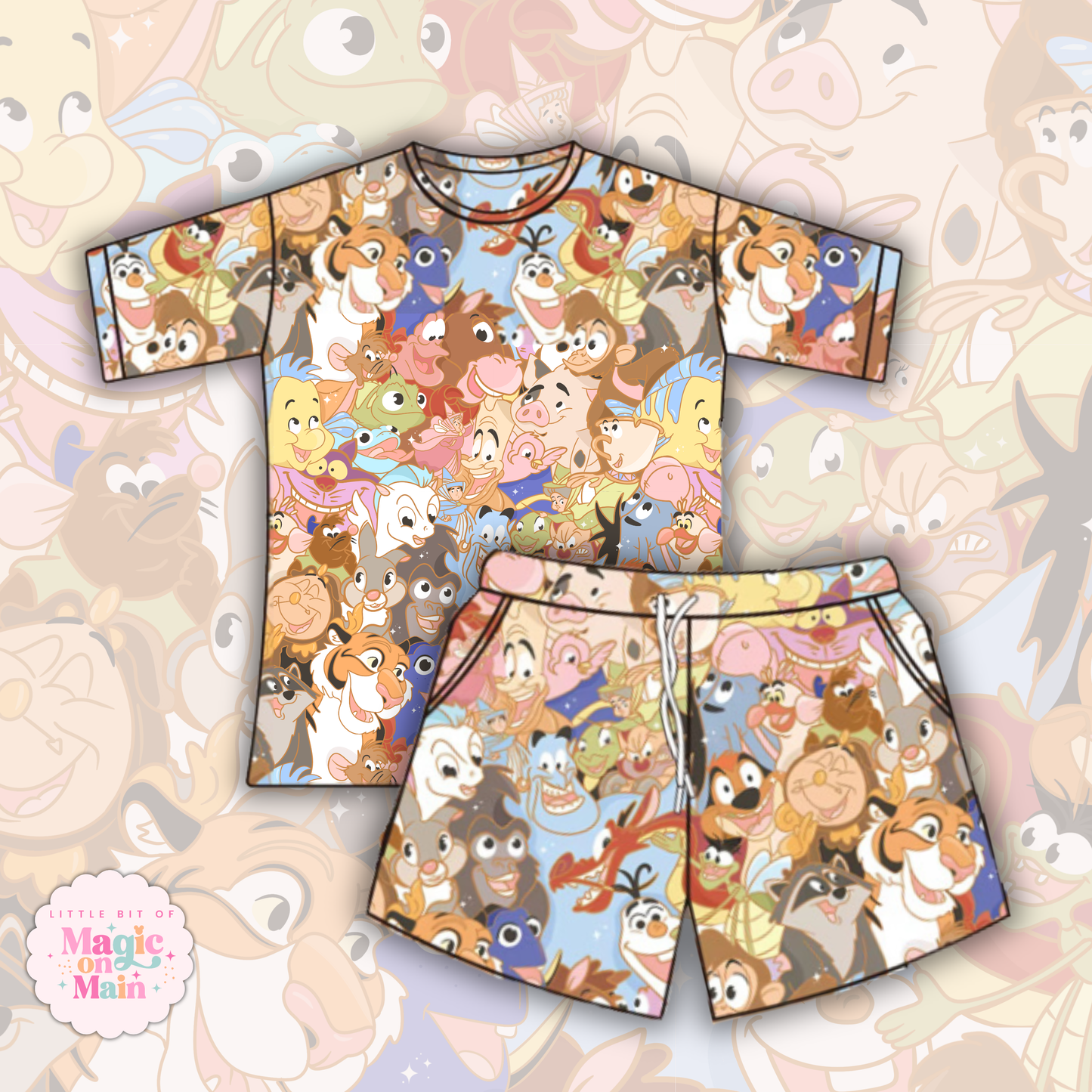 PREORDER ONLY - SILLY SIDEKICKS COTTON WAFFLE KNIT LOUNGEWEAR - EXCLUSIVE TO MoM -  ANTICIPATED SHIP DATE LATE AUGUST/ EARLY SEPTEMBER
