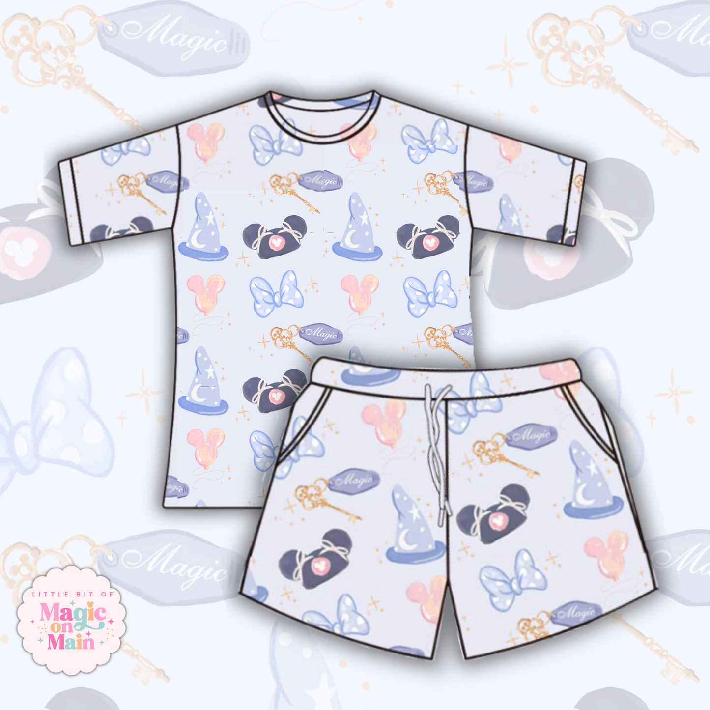 PREORDER ONLY - BLUE MAGICAL COTTON WAFFLE KNIT LOUNGEWEAR - EXCLUSIVE TO MoM -  ANTICIPATED SHIP DATE LATE AUGUST/ EARLY SEPTEMBER