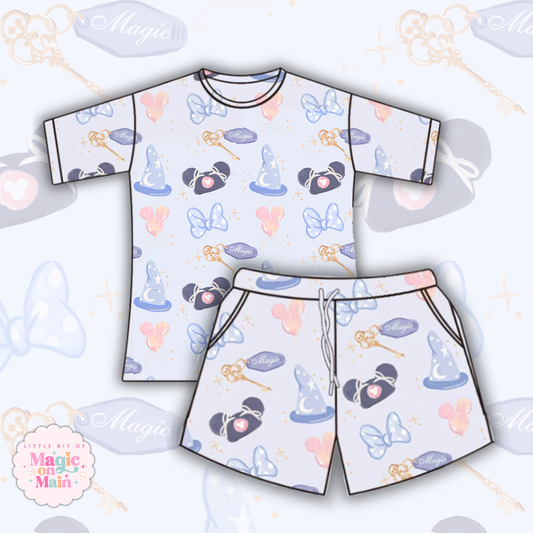 PREORDER ONLY - BLUE MAGICAL COTTON WAFFLE KNIT LOUNGEWEAR - EXCLUSIVE TO MoM -  ANTICIPATED SHIP DATE LATE AUGUST/ EARLY SEPTEMBER