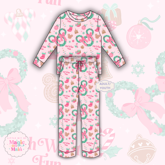 PREORDER ONLY - OH WHAT FUN BAMBOO LOUNGEWEAR - ANTICIPATED SHIP DATE OCTOBER