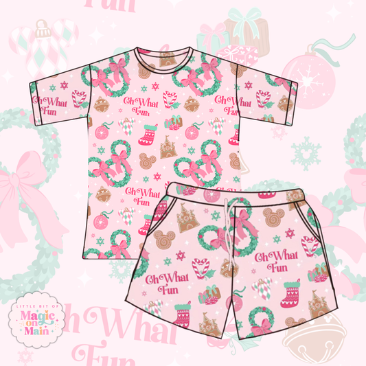 PREORDER ONLY - OH WHAT FUN COTTON WAFFLE KNIT LOUNGEWEAR - EXCLUSIVE TO MoM -  ANTICIPATED SHIP DATE OCTOBER
