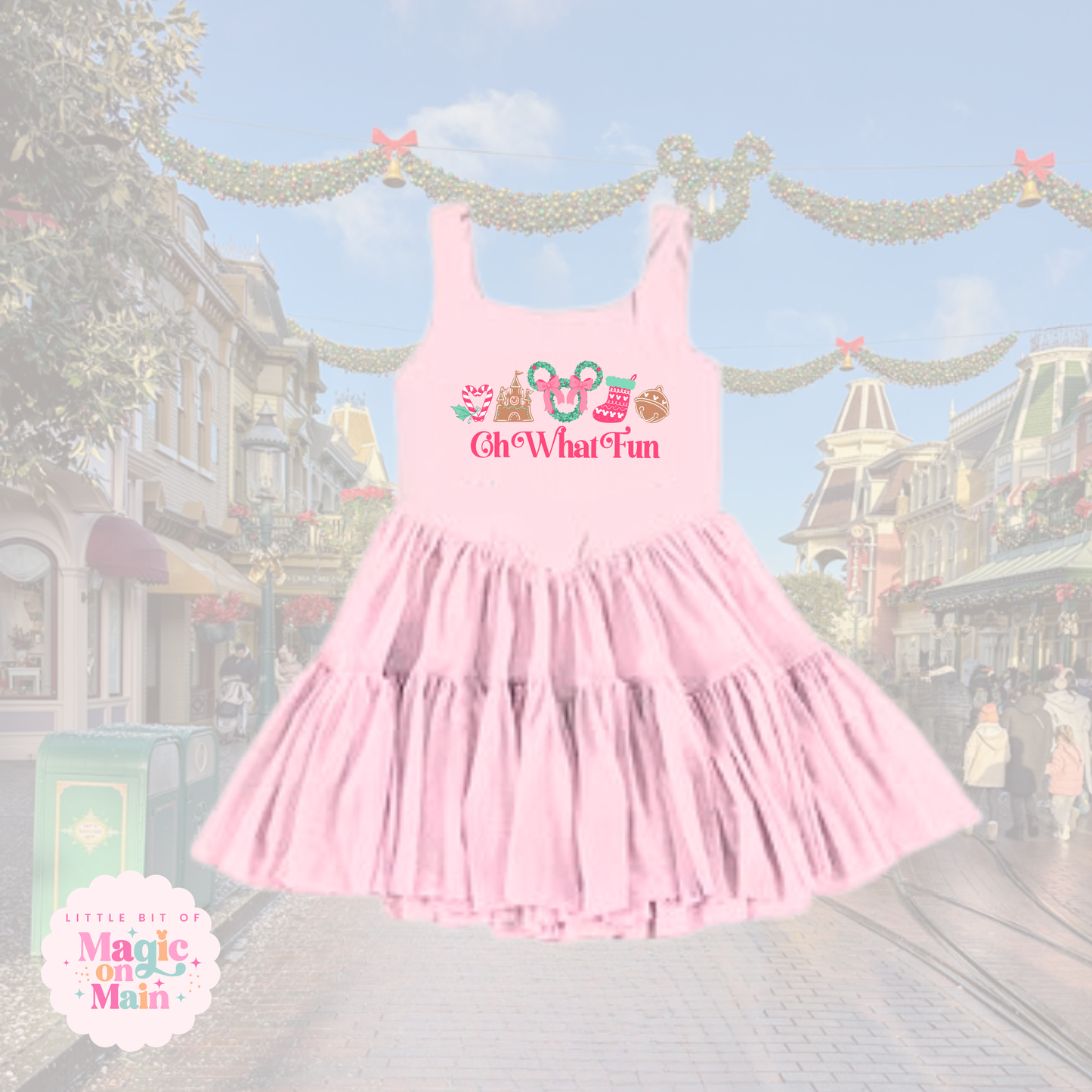 PREORDER OH WHAT FUN - RUFFLE MESH DRESS - EXCLUSIVE TO MoM - ANTICIPATED SHIP DATE OCTOBER