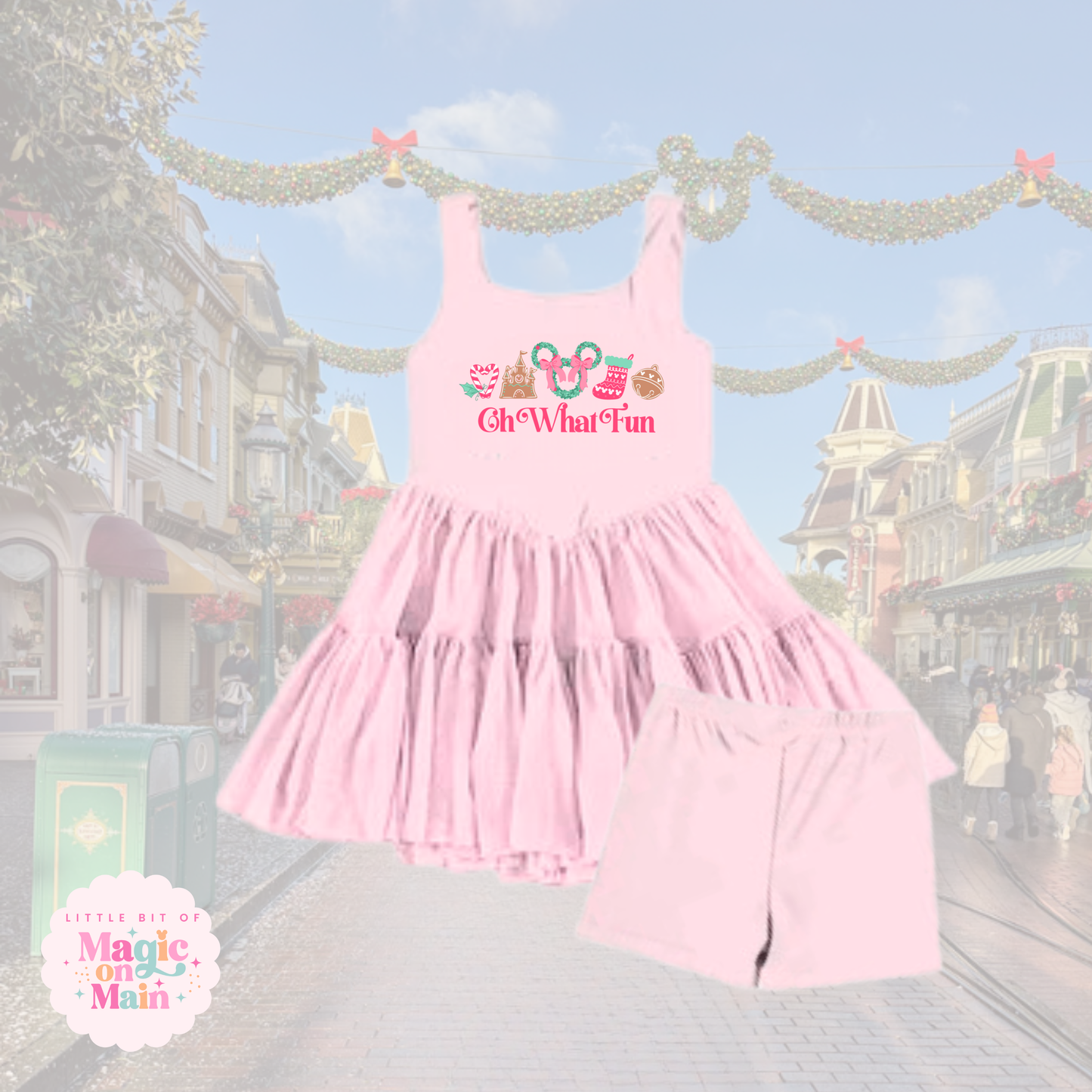PREORDER OH WHAT FUN - RUFFLE MESH DRESS - EXCLUSIVE TO MoM - ANTICIPATED SHIP DATE OCTOBER