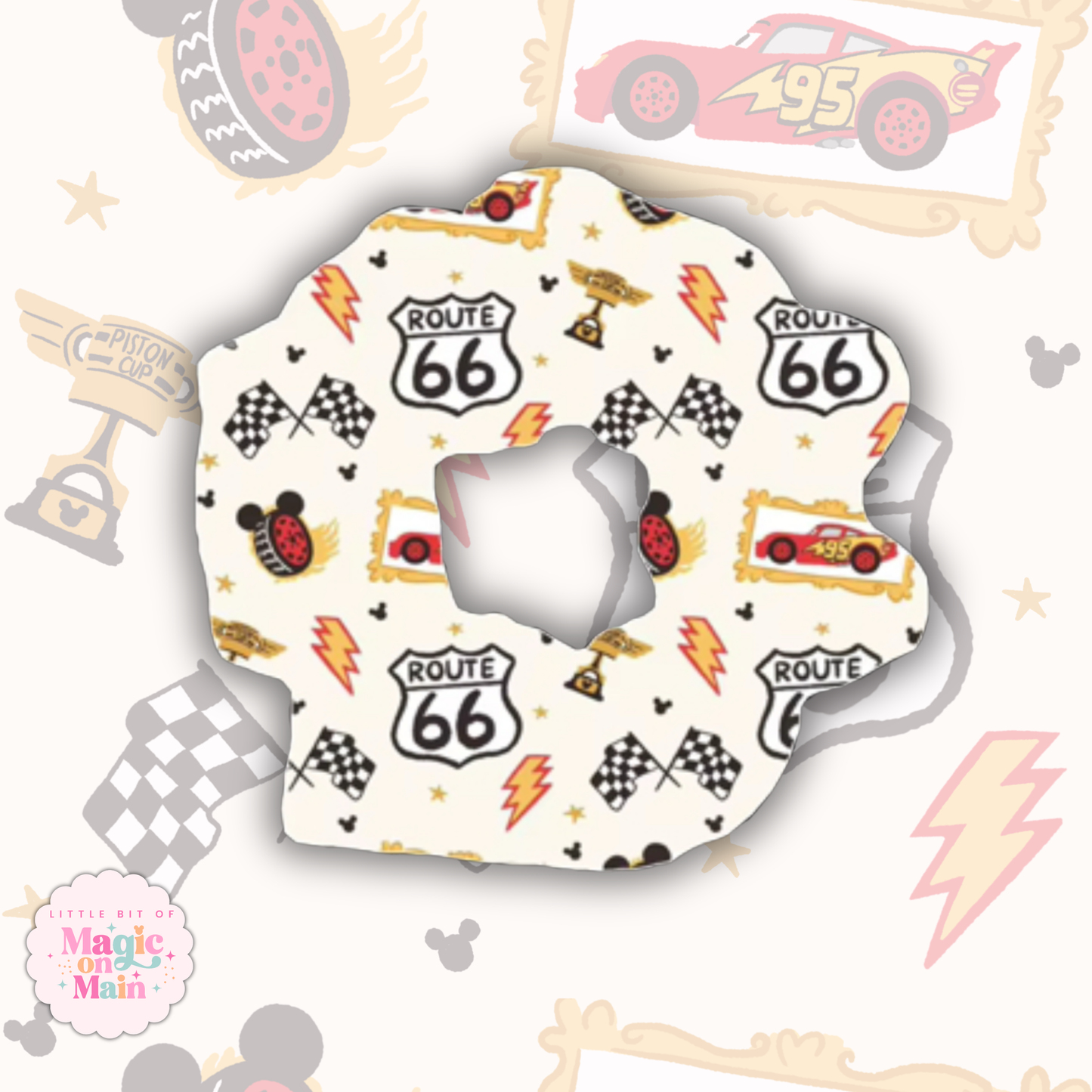 PREORDER - ROUTE 66 SCRUNCHIE - EXCLUSIVE TO MoM - ANTICIPATED SHIP DATE MID SEPT