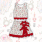 PREORDER - NUTCRACKER - TWO PIECE SCALLOPED DRESS - ANTICIPATED SHIP DATE LATE OCTOBER / EARLY NOVEMBER