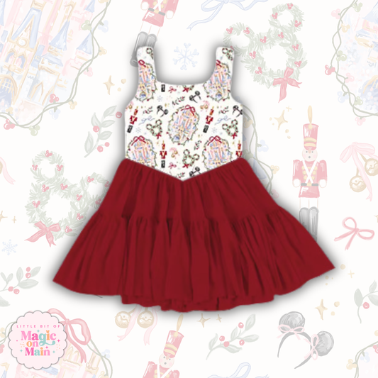 PREORDER - NUTCRACKER - RUFFLE MESH DRESS - EXCLUSIVE TO MoM - ANTICIPATED SHIP DATE LATE OCTOBER / EARLY NOVEMBER